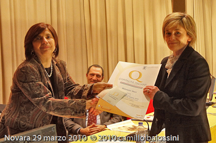 Consegna del riconoscimento 'Ospitalità Italiana di Qualità' (Foto: C. Balossini).